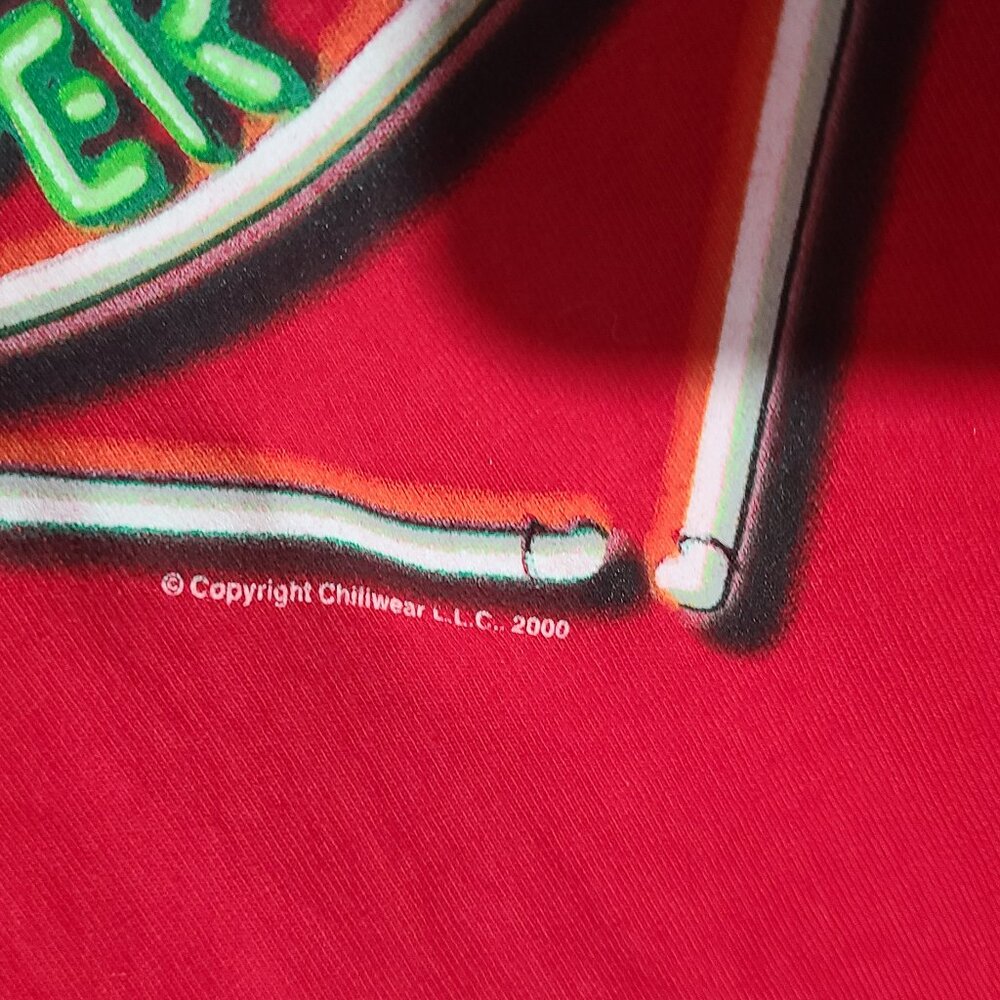 Vintage 2000 Tabasco Pepper Sauce Men's XL Red T-Shirt Y2K - Picture 3 of 6